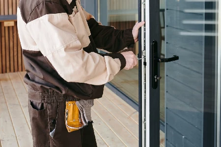 Cleaning And Polishing Glass Door Installation in Mississauga
